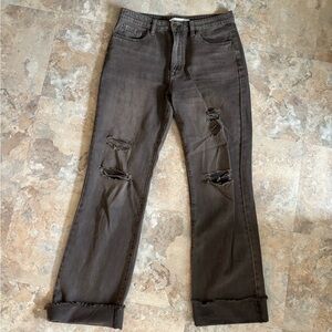 Altar'd State Brown Denim Pants